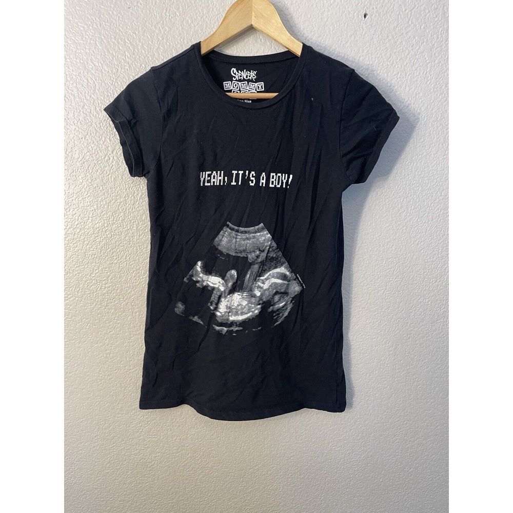 Spencers Mommy & Me Maternity Top Shirt one‎ size fits most Yea Its A Boy